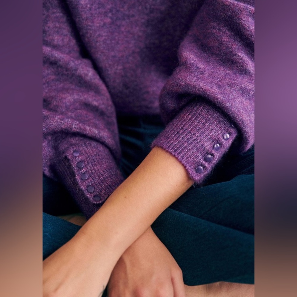 Sezane Louise Jumper - Purple XXXL - Picture 3 of 8